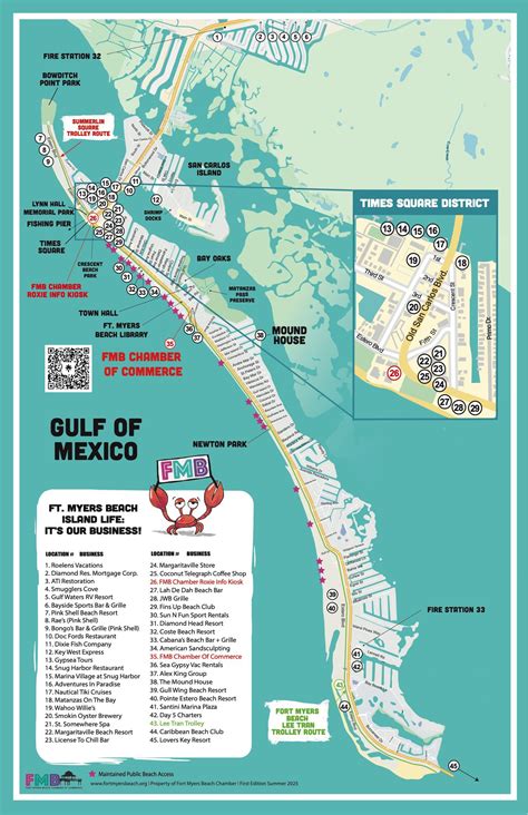 Fort Myers Beach Printable Map Fort Myers Beach Printable Map