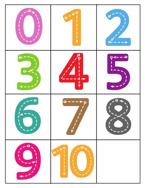 Free Printable Numbers For Preschoolers