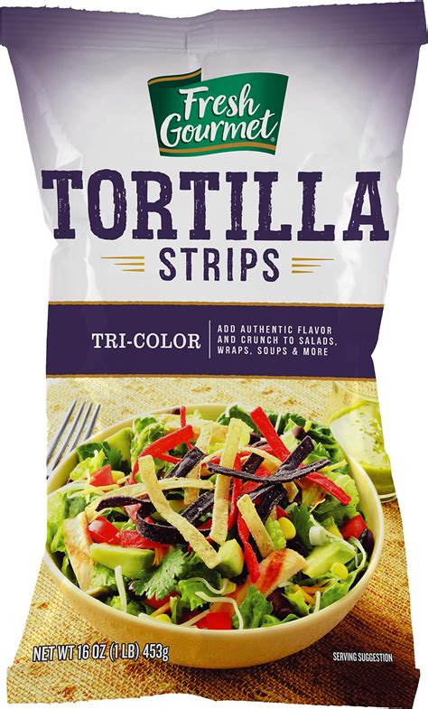 Fresh Gourmet Tortilla Strips Tri Colored 1 Pound Walmart Com
