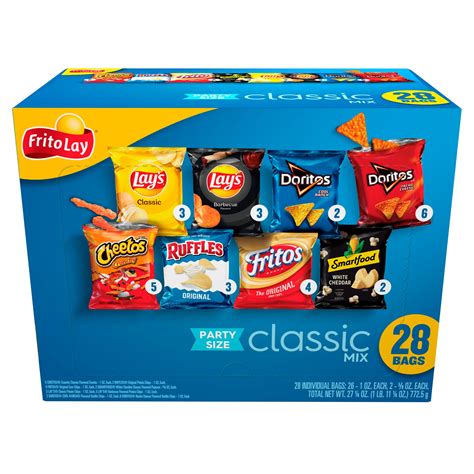 Frito Lay Brandclub Frito Lay Flavor Mix Variety Pack Snack Chips 28 Count Multipack