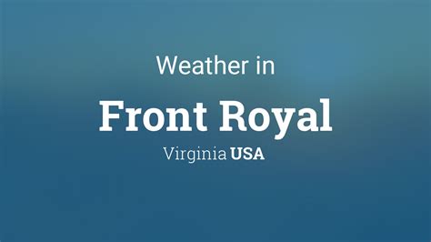 Front Royal Virginia Weather