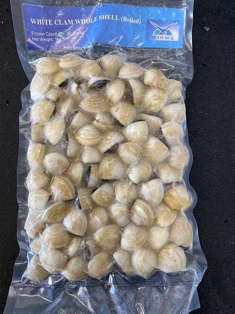 Frozen Clams 1Kg Bag Dockside Seafood Frozen Clams 1Kg Bag Dockside Seafood