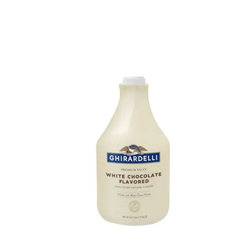 Ghirardelli White Chocolate Sauce Pump Bottle 87 3 Oz Pk6 41265 Zoro