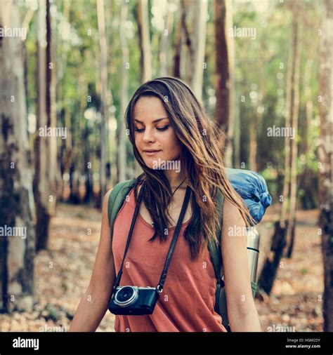 Girl Walking Exploring Outdoors Camera Concept Stock Photo Alamy Girl Walking Exploring Outdoors Camera Concept Stock Photo Alamy