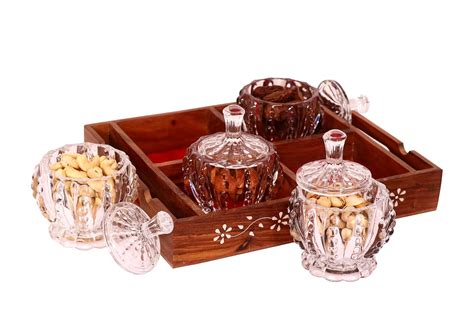 Glass Fruit Tray Container