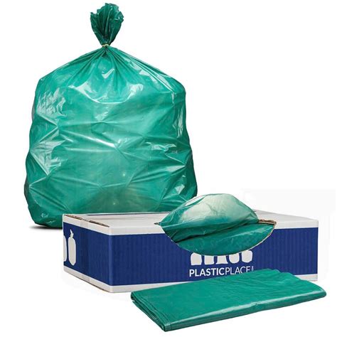 Green Trash Bags 12 16 Gallon 1 0 Mil W14ldg Plasticplace Green Trash Bags 12 16 Gallon 1 0 Mil W14ldg Plasticplace