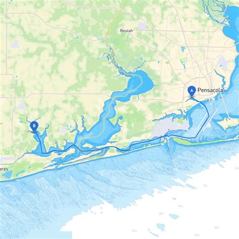 Gulf Shores To Foley By Boat Savvy Navvy Smart Routing