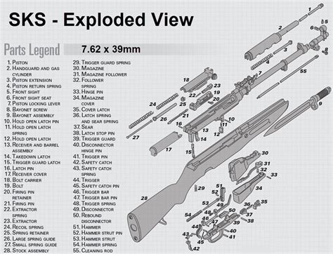 Gun Exploded View Downloadable Firearms Parts Diagrams Schematics M Carbo