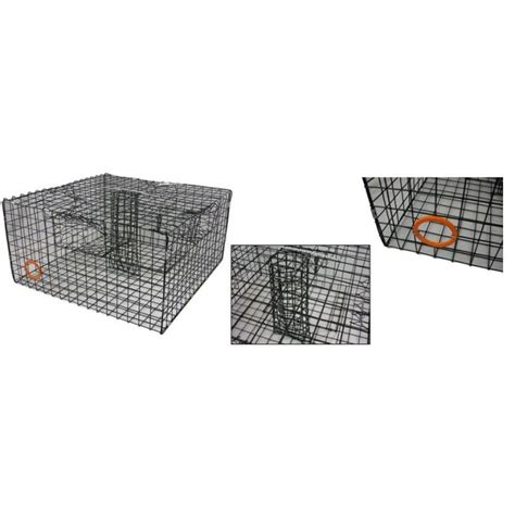 Half Size Black Vinyl Coated Crab Pot With Excluder Half Size Black Vinyl Coated Crab Pot With Excluder