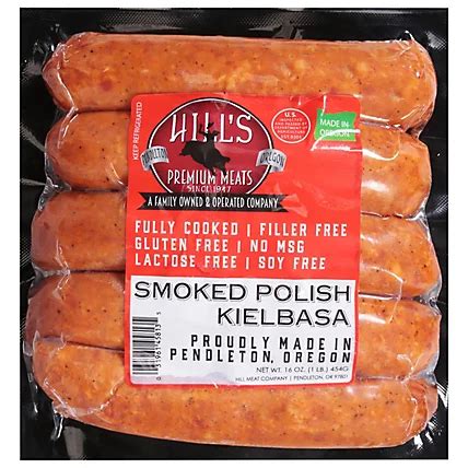Hills Smoked Kielbasa Sausage 1 Lb Albertsons