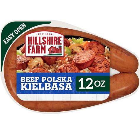 Hillshire Farm Easy Open Beef Polska Kielbasa Sausage 12 Oz Delivery Near Me Doordash