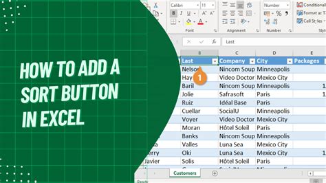 How To Add Sort Button In Excel How To Add Sort Button In Excel