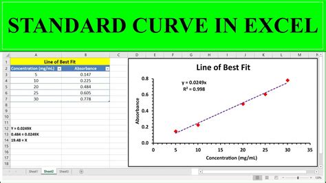 How To Construct A Standard Curve In Excel