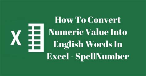 How To Convert Numeric Value Into English Words In Excel Spellnumber Exceldatapro How To Convert Numeric Value Into English Words In Excel Spellnumber Exceldatapro