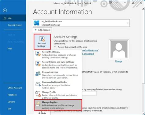 How To Delete Profile In Outlook On Windows Pureinfotech How To Delete Profile In Outlook On Windows Pureinfotech