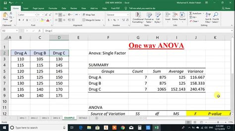 How To Do One Way Anova In Excel Excel Insider How To Do One Way Anova In Excel Excel Insider
