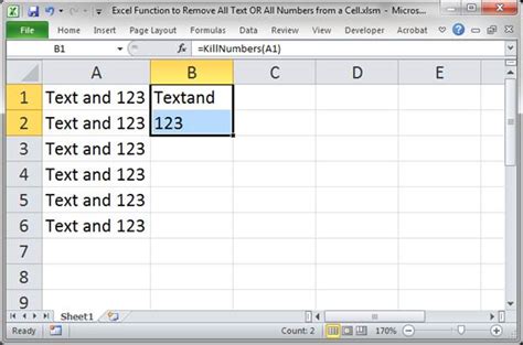 How To Remove Text Or Numbers From Excel Cell