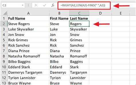 How To Separate First Name In Excel Using Formula How To Separate First Name In Excel Using Formula