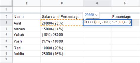How To Separate Numbers And Percentages From One Cell In Excel Geeksforgeeks