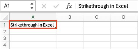 How To Strikethrough In Excel Mac
