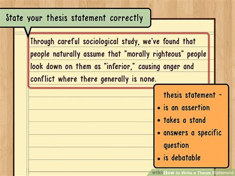 How To Write A Thesis Statement With Pictures Wikihow How To Write A Thesis Statement With Pictures Wikihow