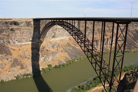 I B Perrine Arch Bridge Over The Snake River In Twin Falls Idaho Stock I B Perrine Arch Bridge Over The Snake River In Twin Falls Idaho Stock