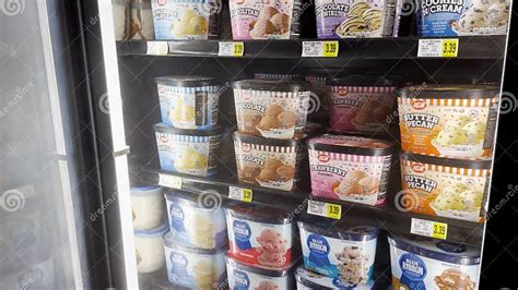 Iga Grocery Store Brand Ice Cream In A Freezer Section Editorial Stock Iga Grocery Store Brand Ice Cream In A Freezer Section Editorial Stock