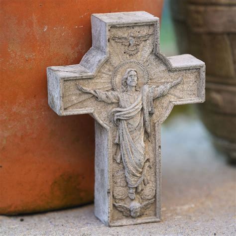 Jesus On The Cross Stone Hanging Plaque Burgess Home Amp Garden Jesus On The Cross Stone Hanging Plaque Burgess Home Amp Garden