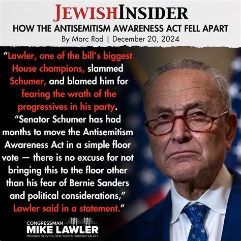Jewish Insider How The Antisemitism Awareness Act Fell Apart Congressman Mike Lawler Jewish Insider How The Antisemitism Awareness Act Fell Apart Congressman Mike Lawler
