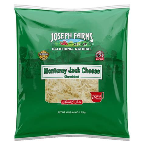 Joseph Farms Monterey Jack Cheese Bar 2 Lb Smith S Food And Drug Joseph Farms Monterey Jack Cheese Bar 2 Lb Smith S Food And Drug