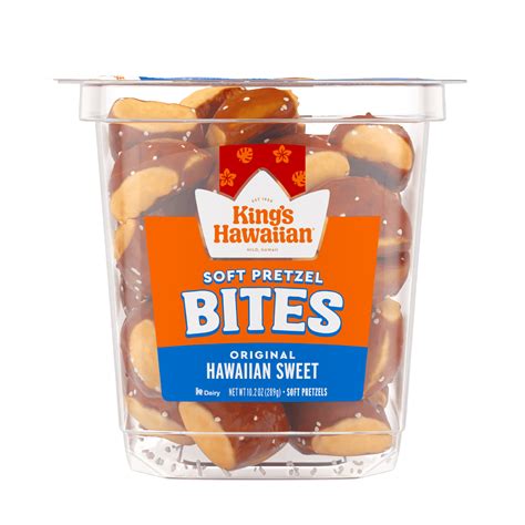 King S Hawaiian Peanut Free Original Hawaiian Sweet Soft Pretzel Bites