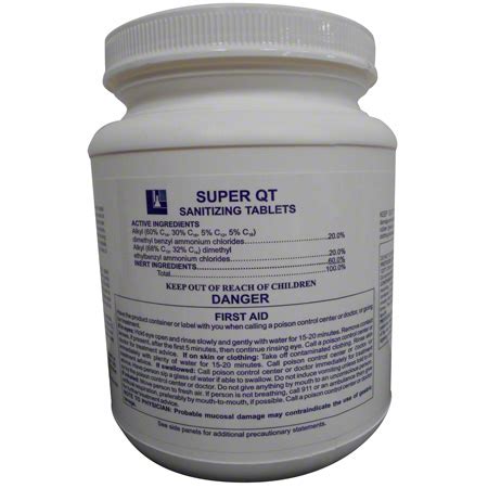 Luseaux Super Qt Sanitizing Tablets 500 Ct Triple F Distributing Luseaux Super Qt Sanitizing Tablets 500 Ct Triple F Distributing