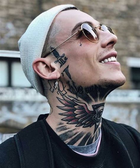 Male Neck Tattoos
