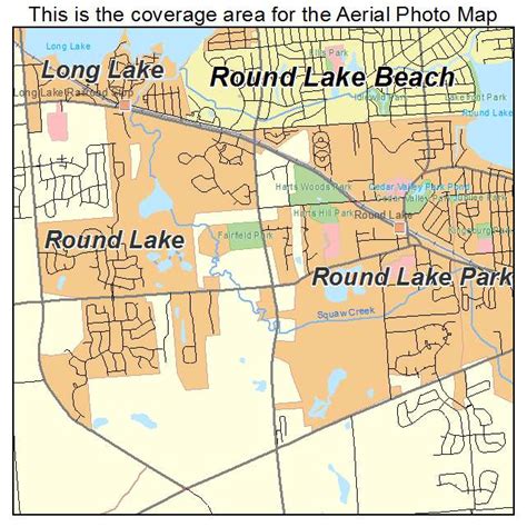 Map Of Round Lake Beach Il Illinois