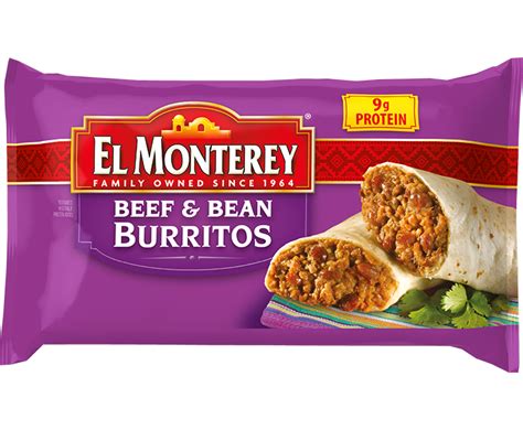 Microwave Food El Monterey Beef Bean Burritos Family Pack 8 Count 32 Ounce Frozen Burritos Green Chili Burritos Microwave Food El Monterey Beef Bean Burritos Family Pack 8 Count 32 Ounce Frozen Burritos Green Chili Burritos