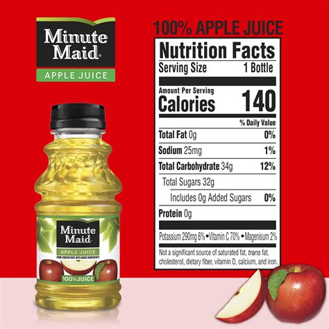 Minute Maid Apple Juice Nutrition Facts