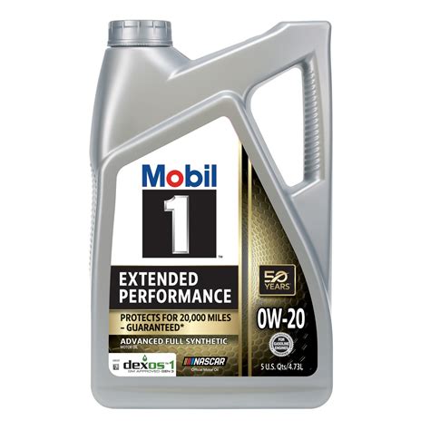 Mobil 1 0W 20 Full Synthetic Motor Oil Advanced Fuel Economy 5 Quart Pack Of 3 Walmart Com