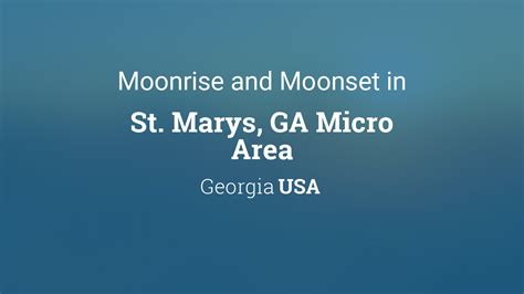 Moonrise Moonset And Moon Phase In St Marys Ga Micro Area Moonrise Moonset And Moon Phase In St Marys Ga Micro Area