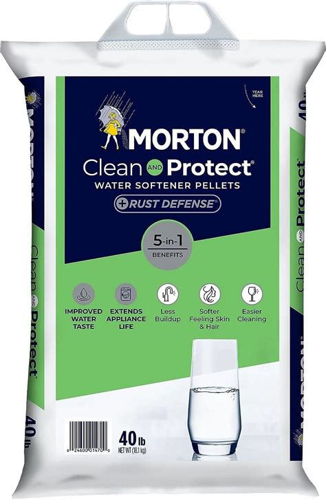Morton Rust Remover Water Softener Salt Pellets 40 Lb Morton Rust Remover Water Softener Salt Pellets 40 Lb