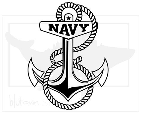 Navy Logo Navy Anchor Svg Png Jpg Digital Download Etsy Australia