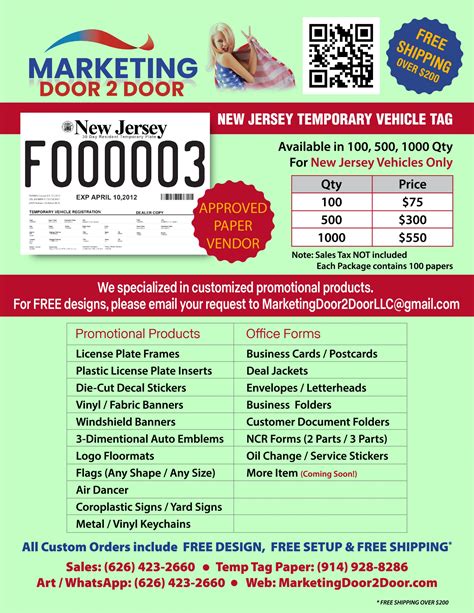 Nj Temp Papers New Jersey Temporary Vehicle Tags Etemp Tags 100 Nj Temp Papers New Jersey Temporary Vehicle Tags Etemp Tags 100