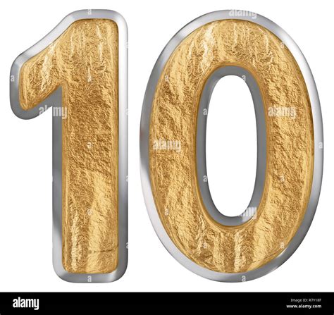 Numeral 10 Ten Isolated On White Background 3D Render Stock Photo Alamy