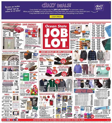 Ocean State Job Lot Ct Ma Me Nh Nj Ny Ri Vt Weekly Ad Flyer Ocean State Job Lot Ct Ma Me Nh Nj Ny Ri Vt Weekly Ad Flyer
