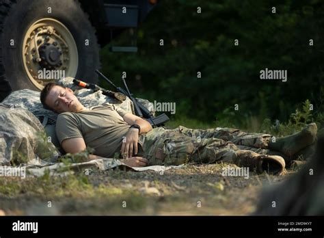Officer Candidates Rest And Recover Between An Iteration Of Night Land