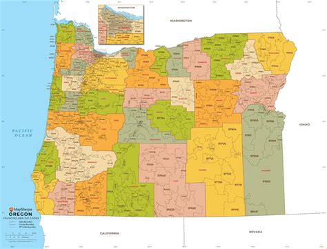 Oregon Zip Code Map Downloadable Printed Oregon Zip Code Map Downloadable Printed