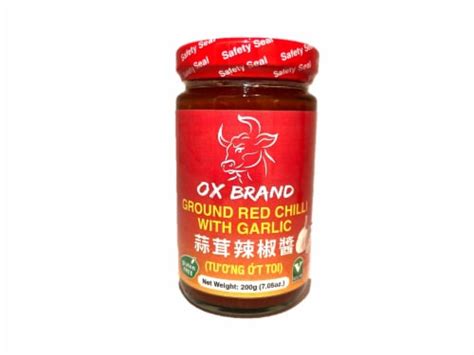 Ox Brand Red Chili With Garlic Sauce 7 05 Oz Fry S Food Stores