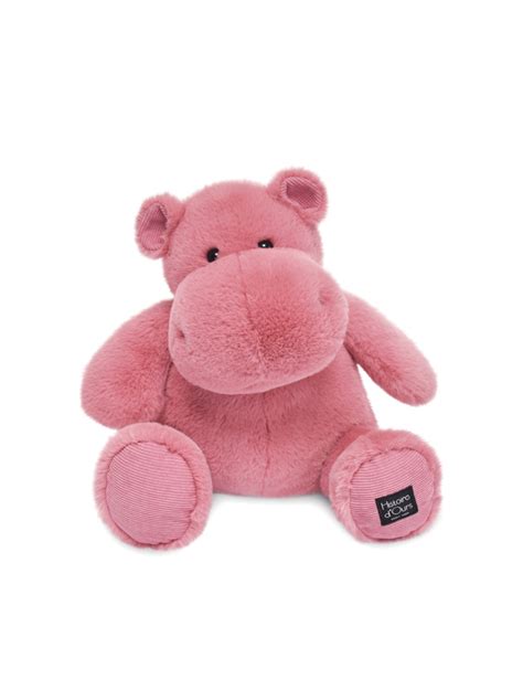 Peluche Hippopotame Hip Amp 39 Fun Rose Lait Grenadine 40 Cm