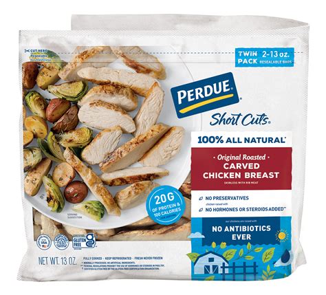 Perdue Short Cuts Grilled Carved Chicken Breast Skinless With Rib Meat