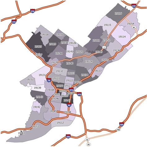 Philadelphia Zip Code Map Gis Geography Philadelphia Zip Code Map Gis Geography