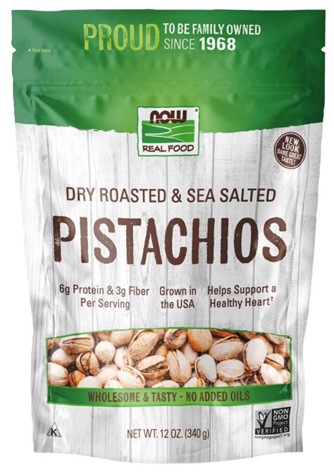 Pistachios Salted 12 Oz Now Brand Vitamins And Supplements Pistachios Salted 12 Oz Now Brand Vitamins And Supplements